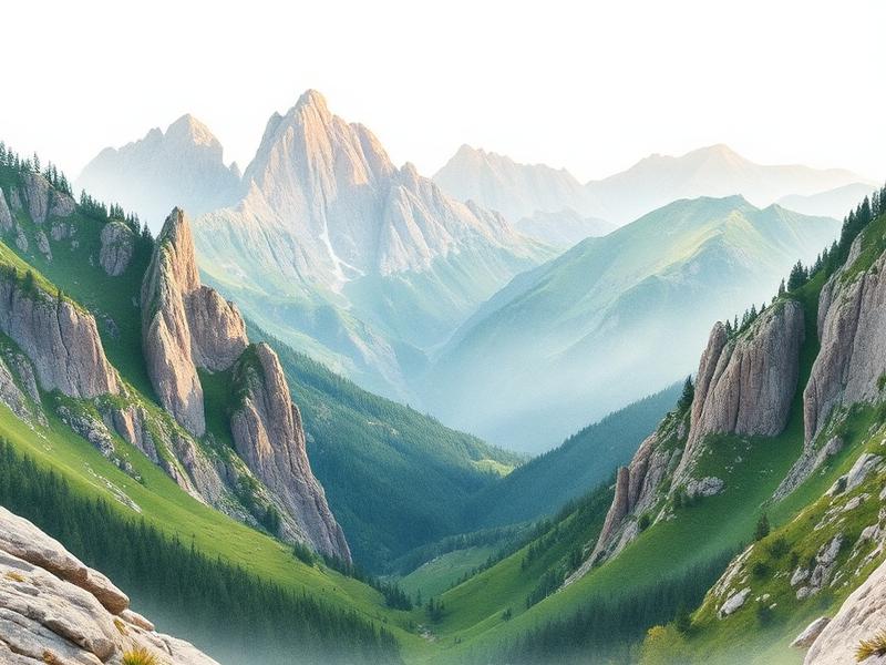 Ilustración de Montañas